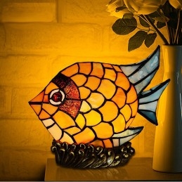 Tiffany Buntglas Tischlampe