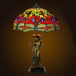 40 cm Retro Tischlampe aus...